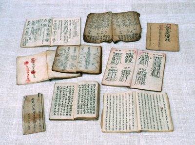 Books used in Taoist religious ceremonies, Chiang Mai, Thailand by Unbekannt Unbekannt